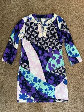 Donna Morgan Multi-Color Midi Dress Size 8